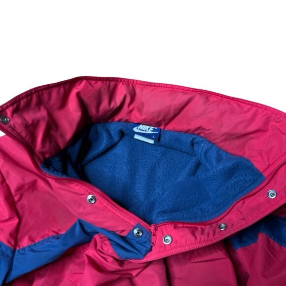 Vintage 80s 90s Nike Fleece Lined Windbreaker Pullover Sailing Large - Picture 10 of 10